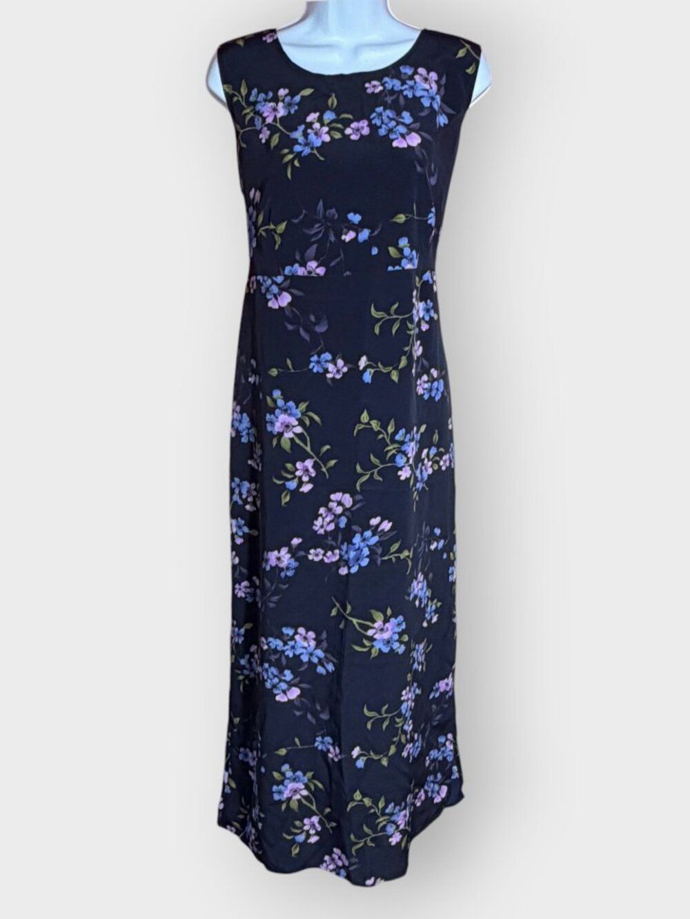Expressions Navy Floral Maxi Dress | 16 | Tie Back | Phoebe Friends Boho